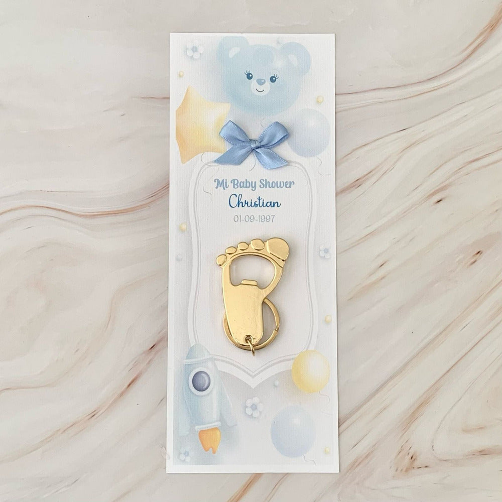 Llavero de destapador de piecito