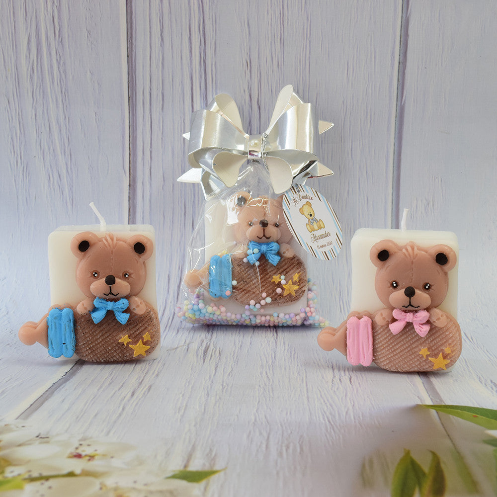 Vela Osito con Biberón Baby Shower