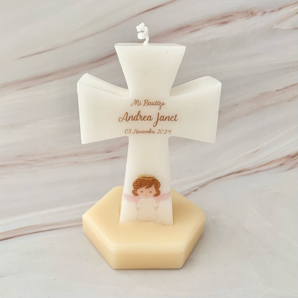 Vela para Bautizo, Cruz Bendita