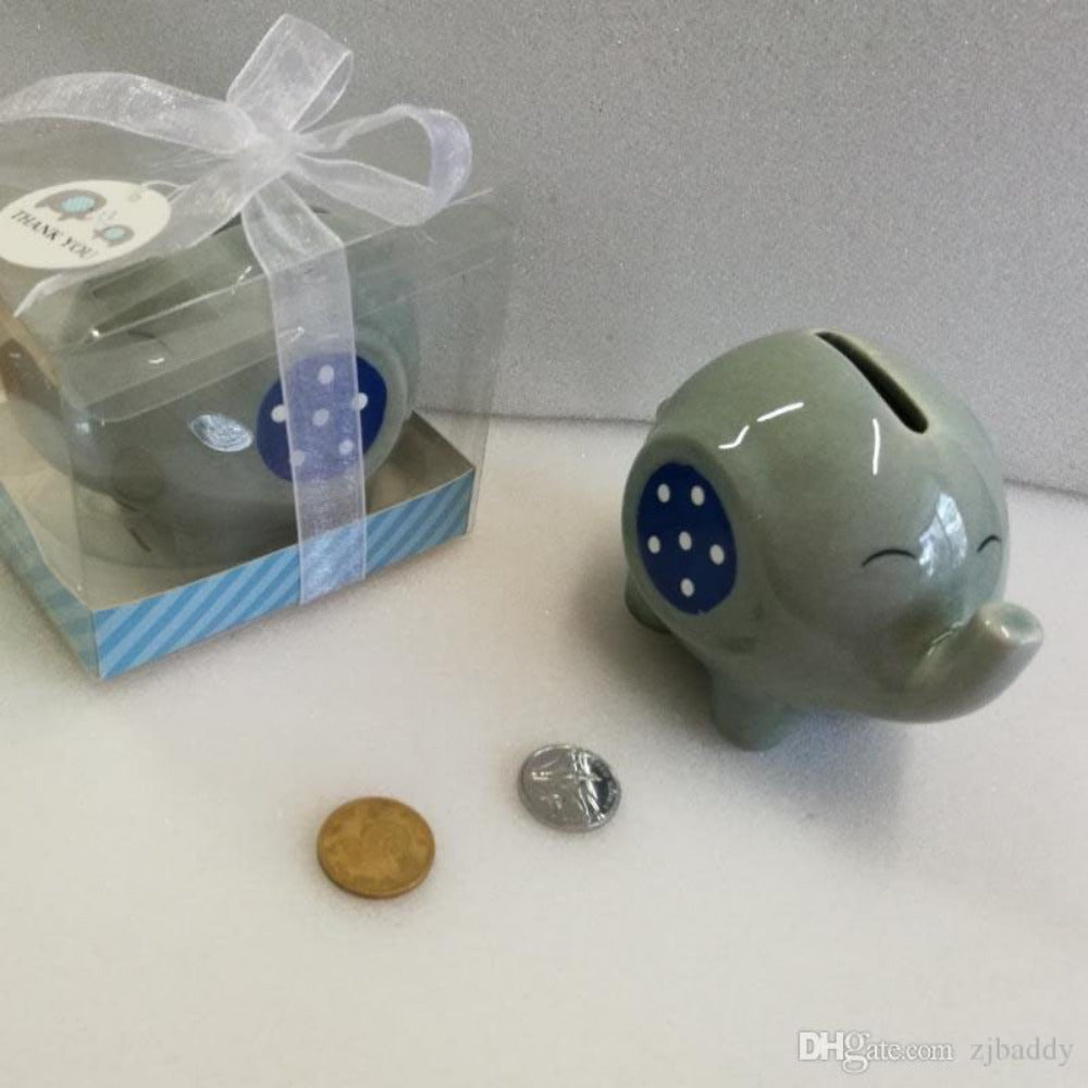 Alcancía de elefante en cerámica para niño