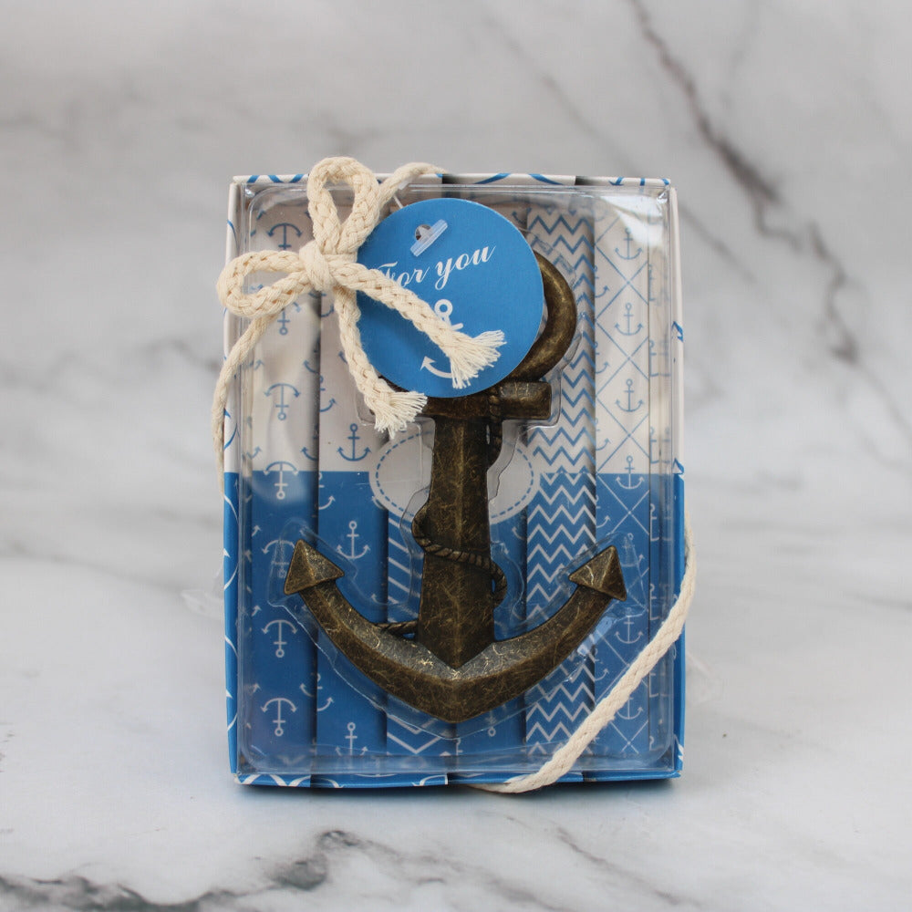 Recuerdo Destapador Ancla Vintage Bronce