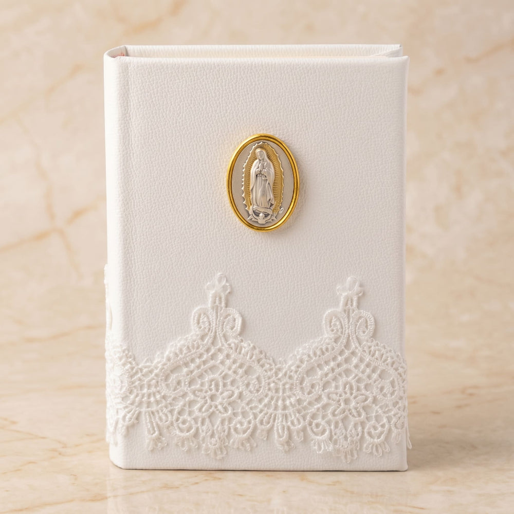 Biblia de Bolsillo y Cirio Virgen de Guadalupe