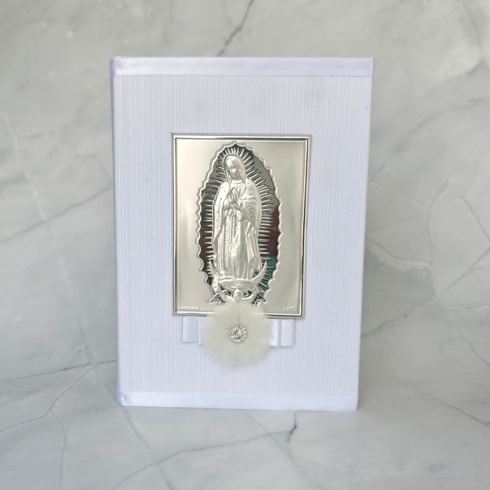 Biblia Grande Virgen de Guadalupe, Plata Laminada Italiana, Edicion Straubinger
