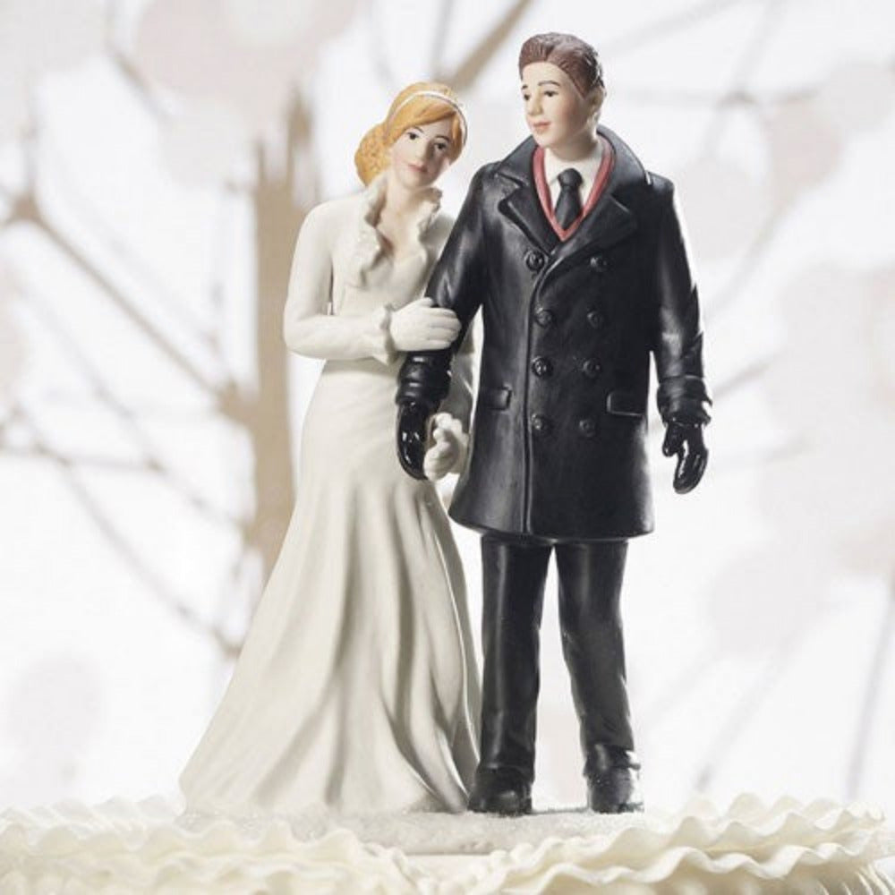 Figura de Pastel para Boda Invierno Romántico