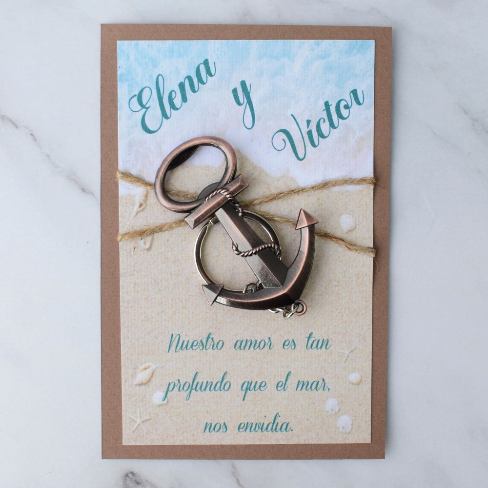 Destapador de Ancla Vintage Boda