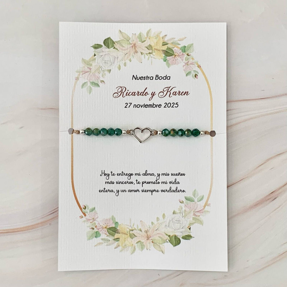 Recuerdo para boda, Pulsera de Mi Corazón