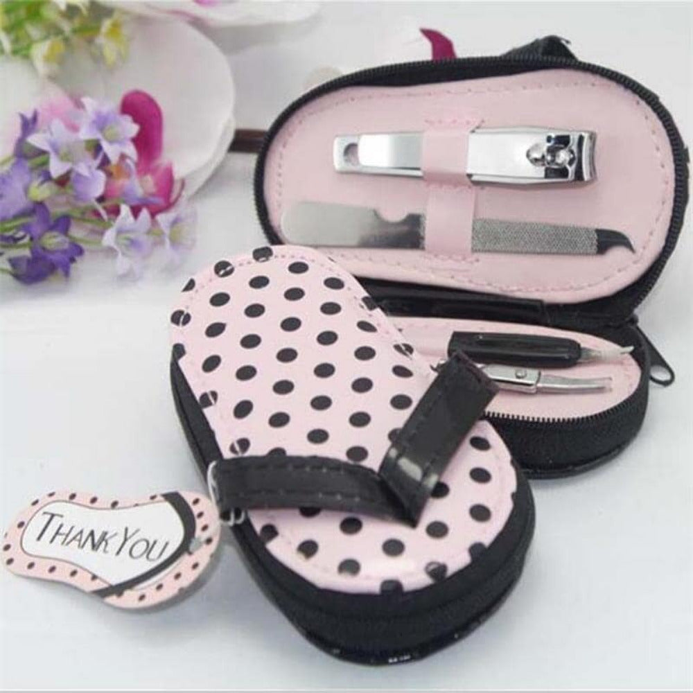 Set de Pedicure Sandalia rosa.