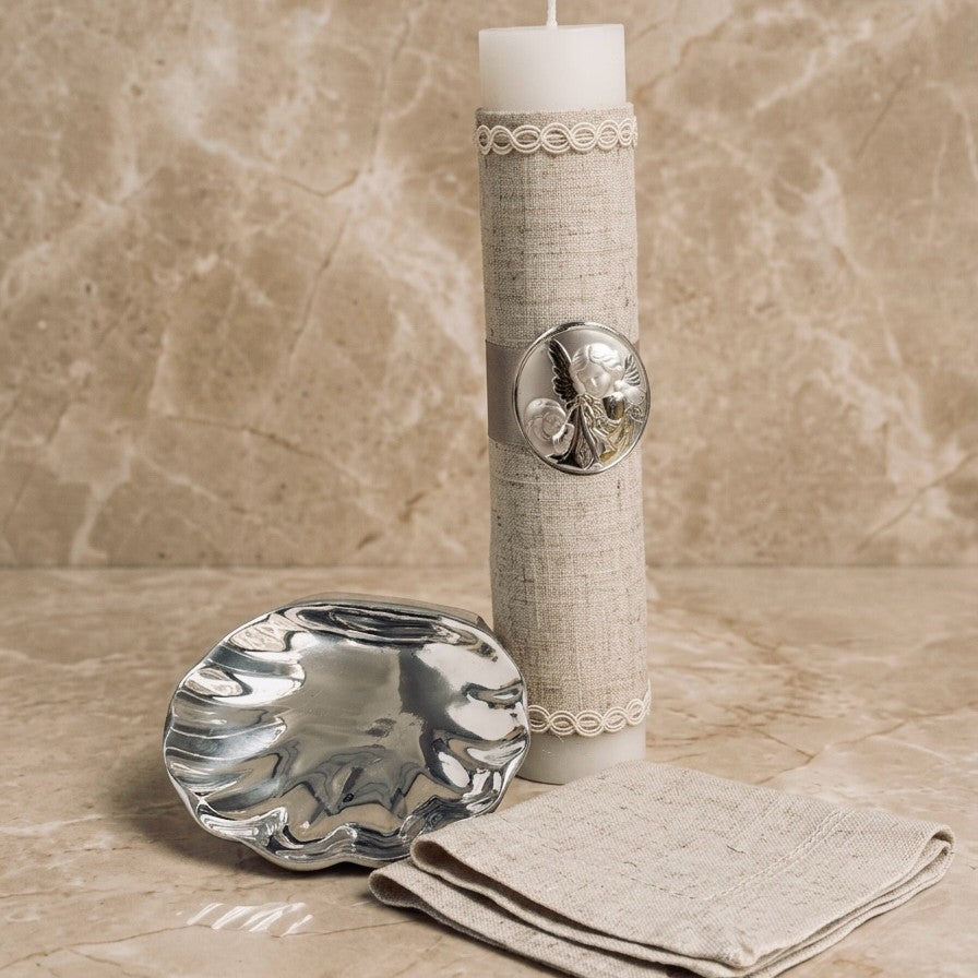 Kit de Bautizo Angel de la Guarda, Placa Italiana