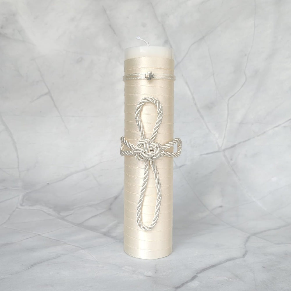 Kit de Bautizo Cruz Eterna, Blanco