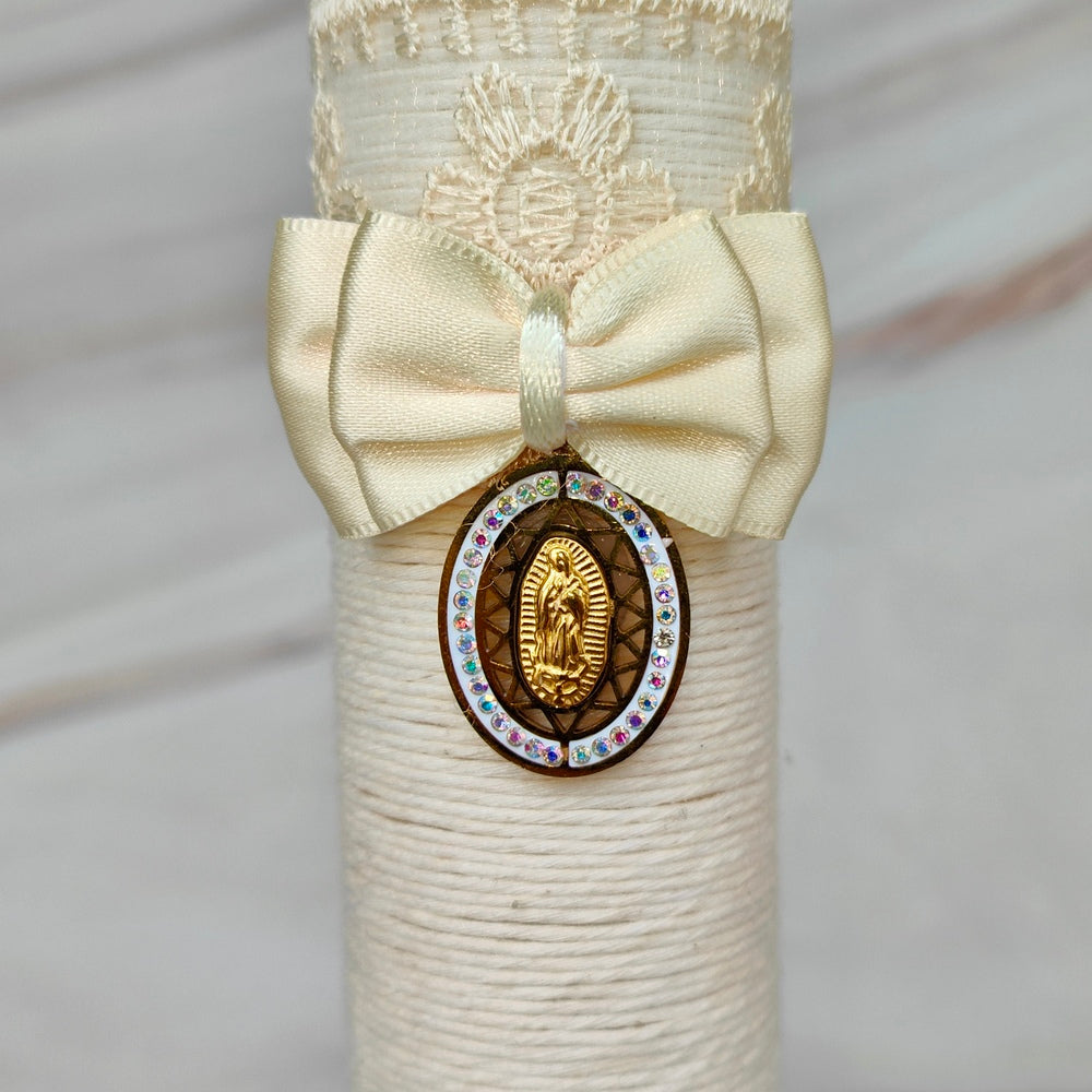 Kit de Bautizo Virgen de Guadalupe, Dorada