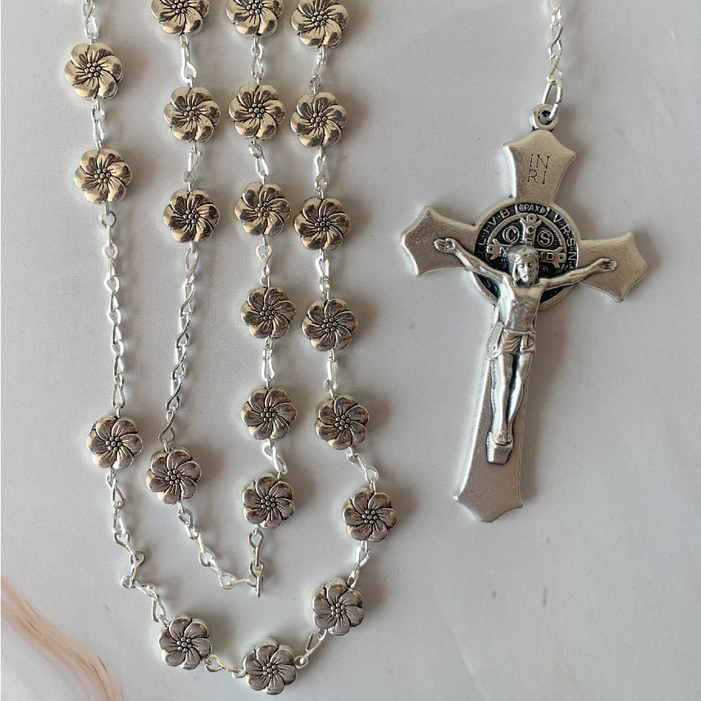 Lazo de boda Magnolia con cruz Italiana San Benito, Certificado de Exclusividad