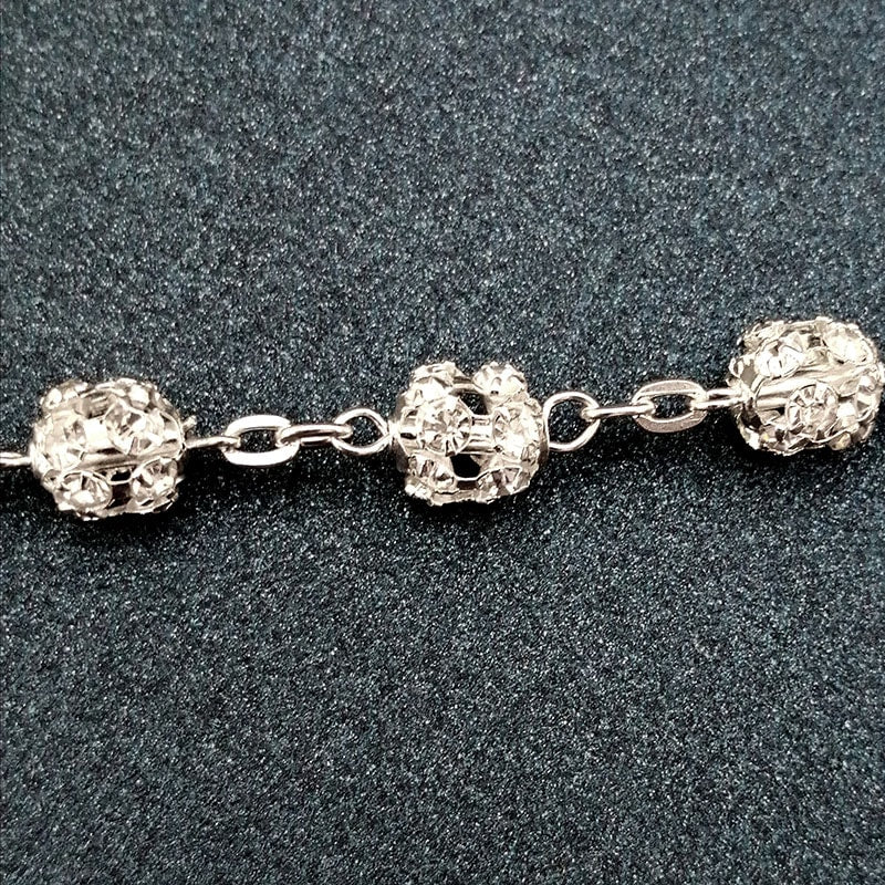 Lazo de Boda Bella Luz, cuentas de chispa con cristal tipo swarovski