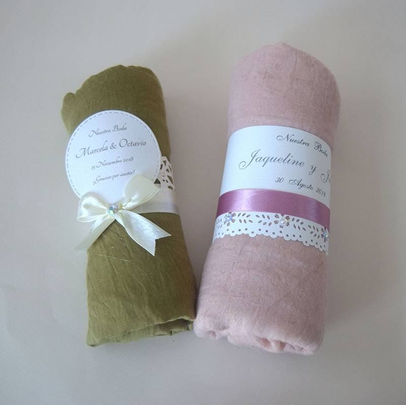 Recuerdo para Boda pashmina personalizada