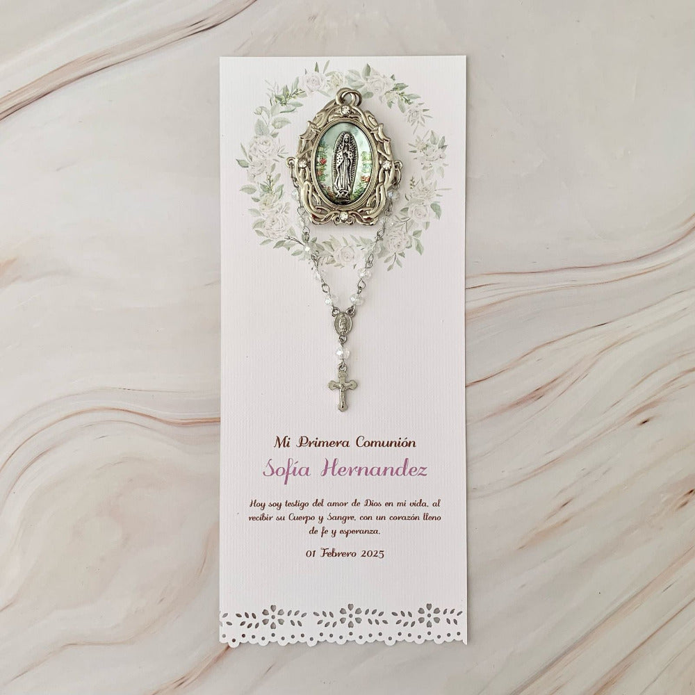 Recuerdo para Primera Comunión, Llavero de Virgen