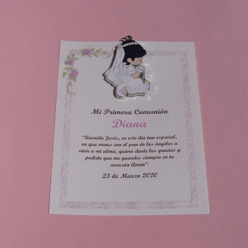 Llavero personalizado de Primera Comunión Diana