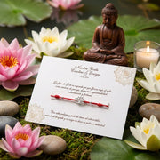 Pulsera de flor de loto "pide un deseo", obsequio para inv