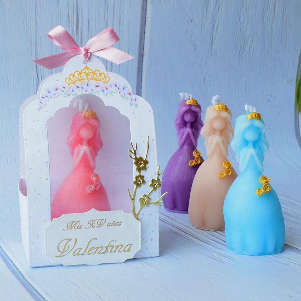 Vela Princesa Quinceañera Colores Disponibles