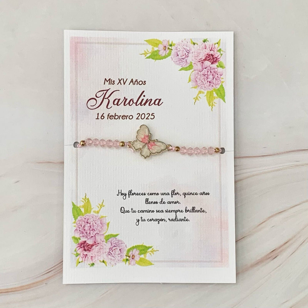 Recuerdo para XV Años, Pulsera Mariposa