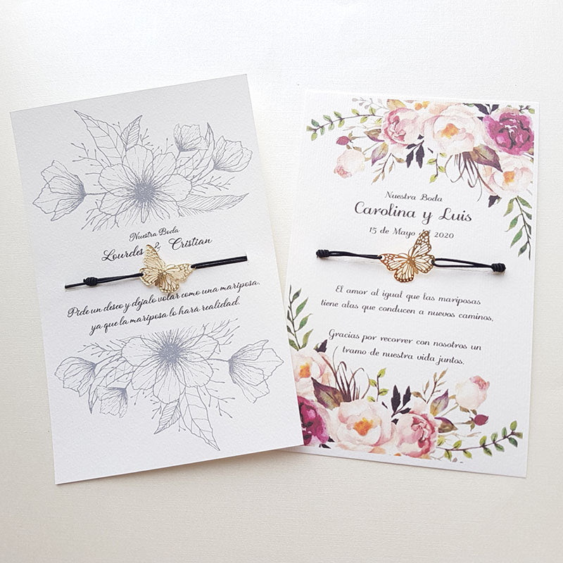 Pulsera Mariposa mágica Pide un deseo Para Boda