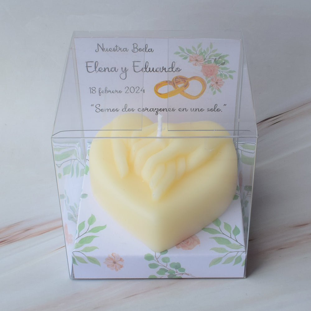 Recuerdo de Boda, Vela Corazón Amor Eterno