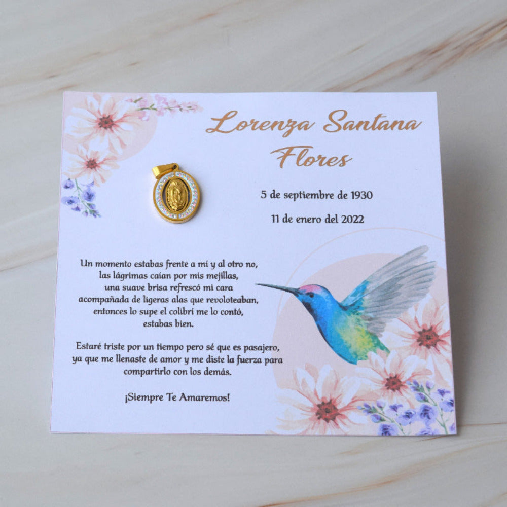 Recuerdo luctuoso original Colibrí