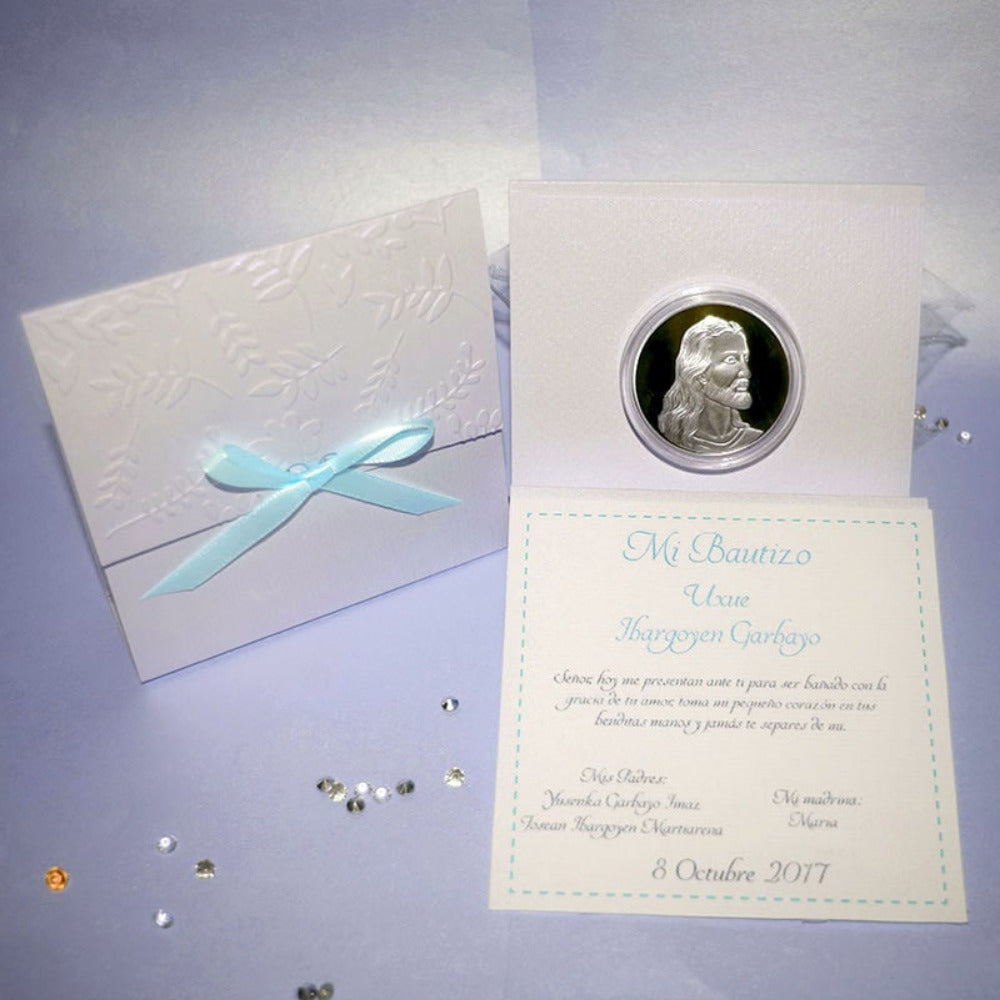 Bolo de moneda, baño de Plata, Última Cena azul