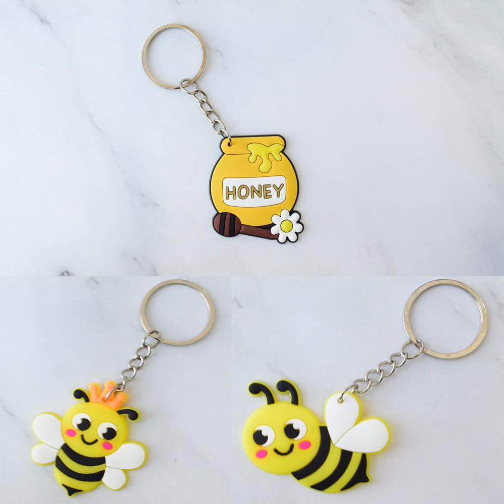 Llavero de Abejita Personalizado Bautizo
