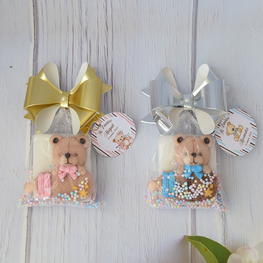 Vela Osito con Biberón Baby Shower